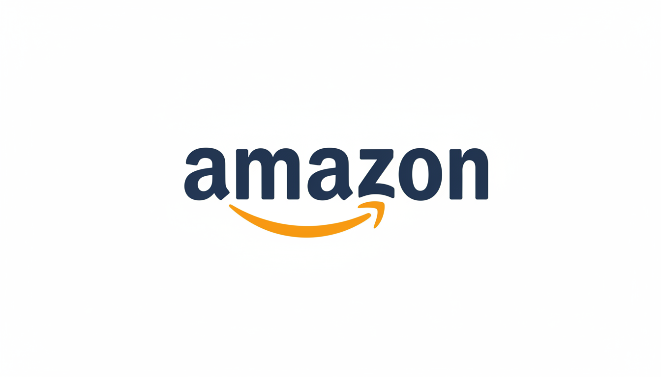 Amazon logo icon, clean white background, high resolution corporate branding
